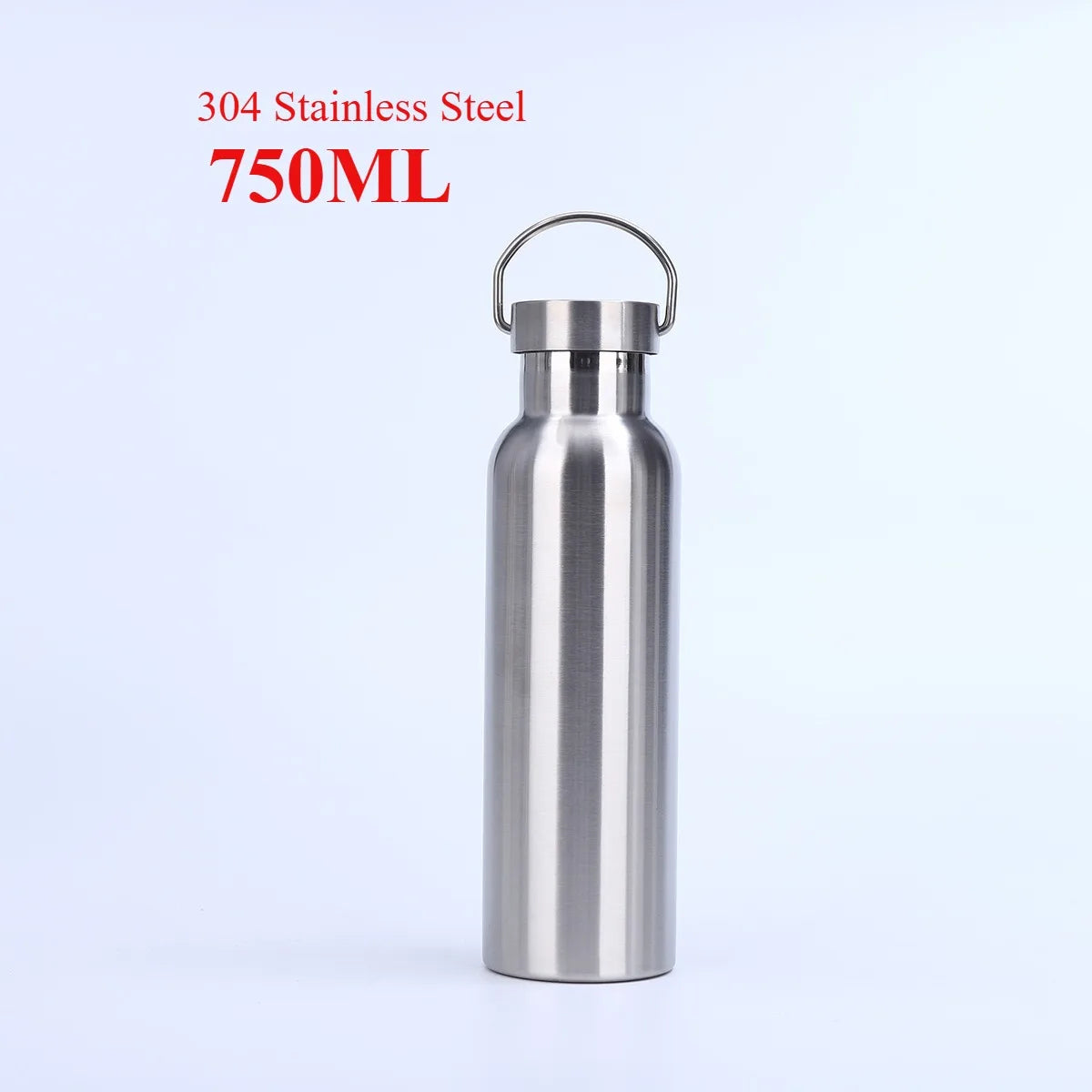 Stainless Steel Water Bottle 1 Liter Free Shipping Items, Drink Bottle for Sport Travel Cups, 500 750 1000ml Water Bottles