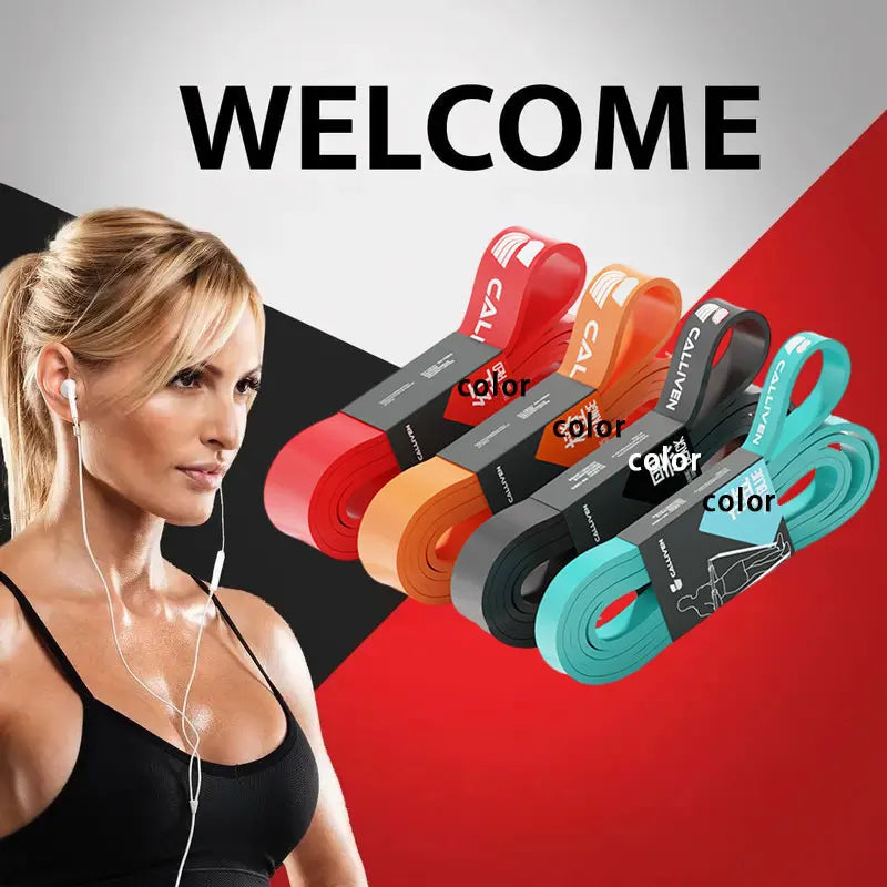 Resistance Elastic Band for Men's and Women's Strength Fitness Exercise Yoga Tension Band Pull Up Auxiliary Elastic Band Resista
