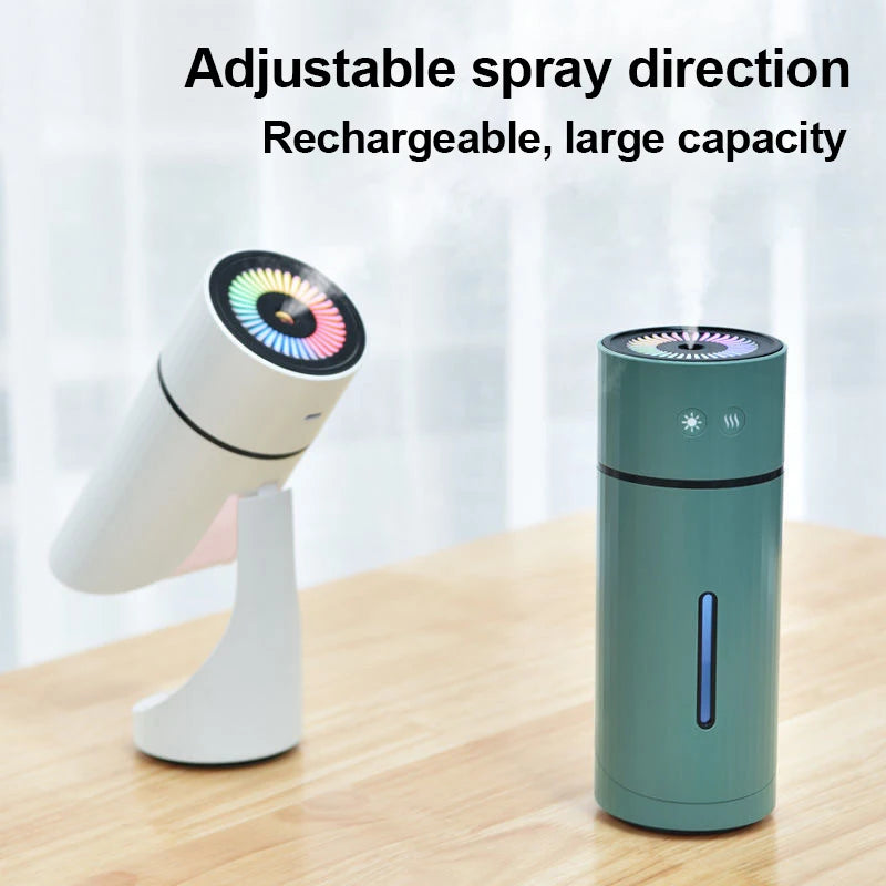 260ML Wireless Air Humidifier USB Aromatherapy Diffuser 1000mAh Rechargeable Battery Ultrasonic Cool Mist Maker Quiet Fogger