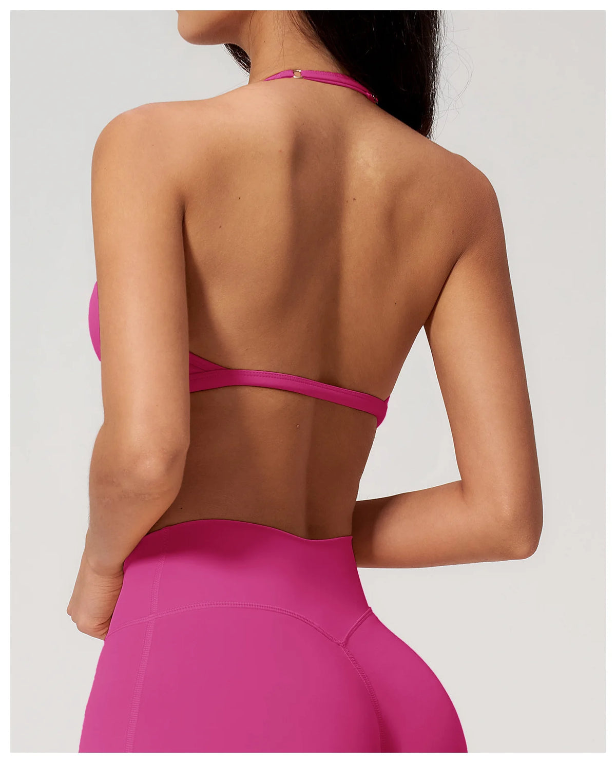 Sporty Woman Top New Brushed Yoga Wear For Women Halter Neck Bra Shockproof Quick-dry Summer Women Underwear Gym Clothes Woman