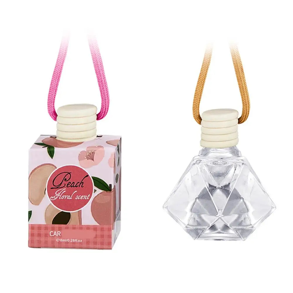 Car Fragrance Air Freshener Long Lasting Rearview Mirror Hanging Perfume For Home Office Bathroom Bedroom Interior Odor Removal