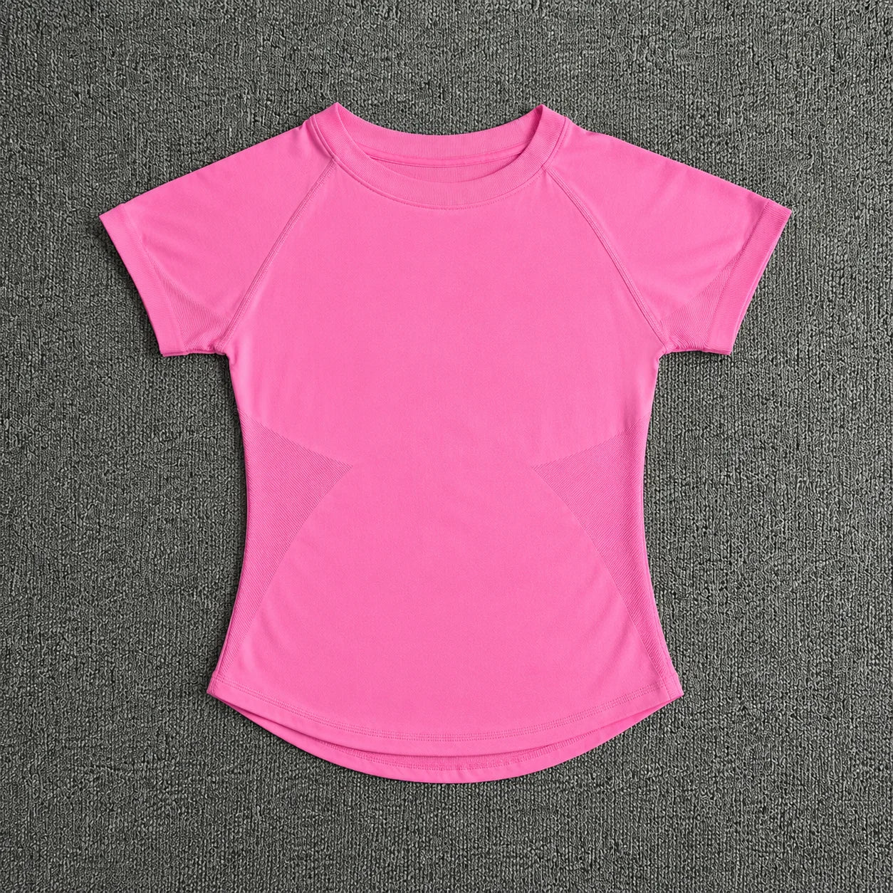 NoLogo Women Yoga Set Seamless Short Sleeve Sports Top High Waist Biker Shorts Fitness Gym Workout Activewear Set