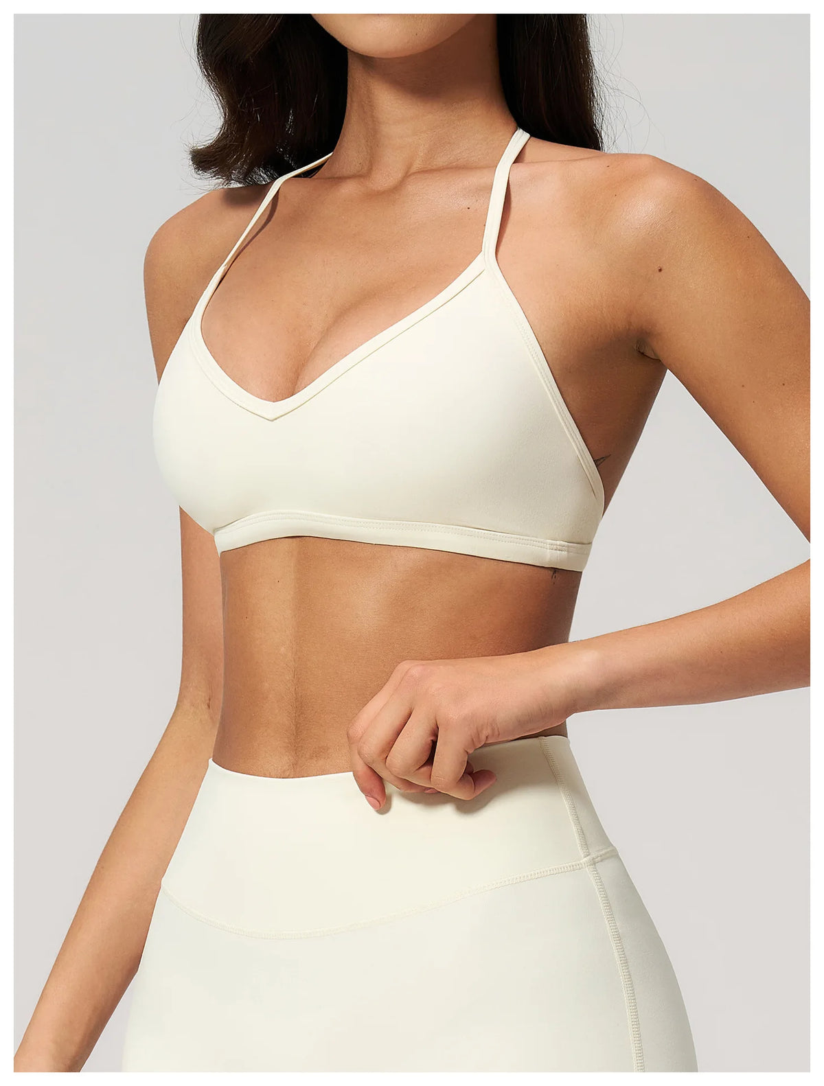 Sporty Woman Top New Brushed Yoga Wear For Women Halter Neck Bra Shockproof Quick-dry Summer Women Underwear Gym Clothes Woman