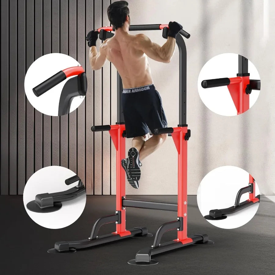 Dip Station - Home Gym Strength Training Pull-Ups Dip-Ups 330Lbs