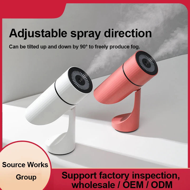 260ML Wireless Air Humidifier USB Aromatherapy Diffuser 1000mAh Rechargeable Battery Ultrasonic Cool Mist Maker Quiet Fogger