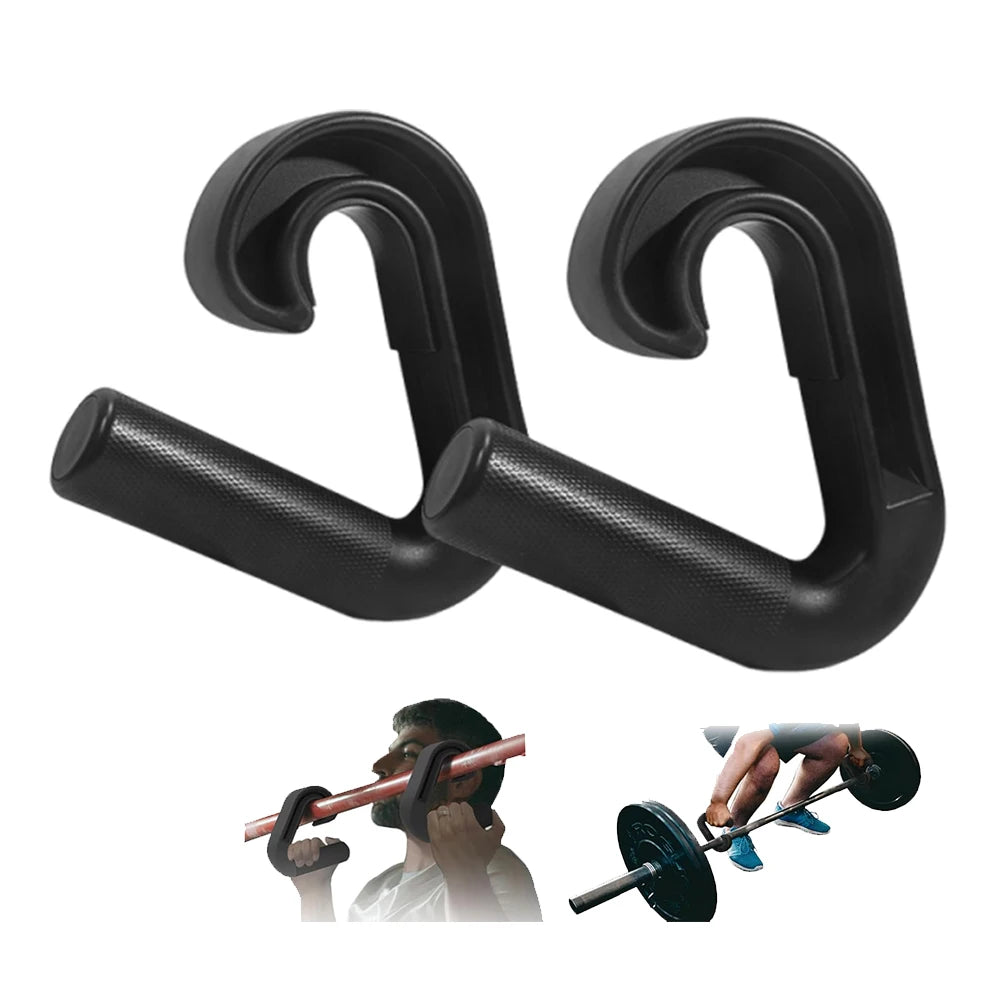 Neutral Grip Handle Hook Fitness Handle Multi-Function Exercise Suspension Grip Resistance Band Handle for Barbell Pull-up Bars