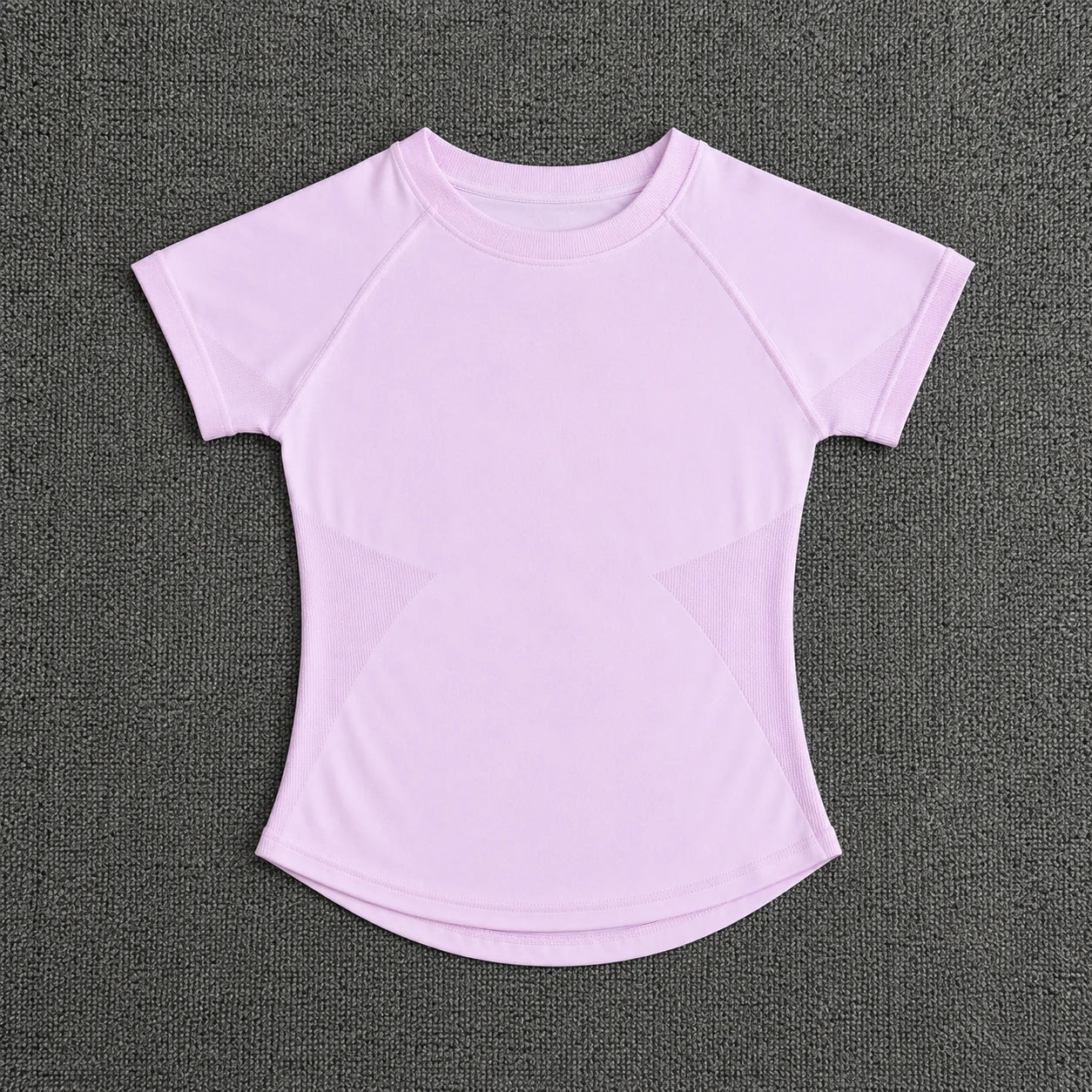 NoLogo Women Yoga Set Seamless Short Sleeve Sports Top High Waist Biker Shorts Fitness Gym Workout Activewear Set