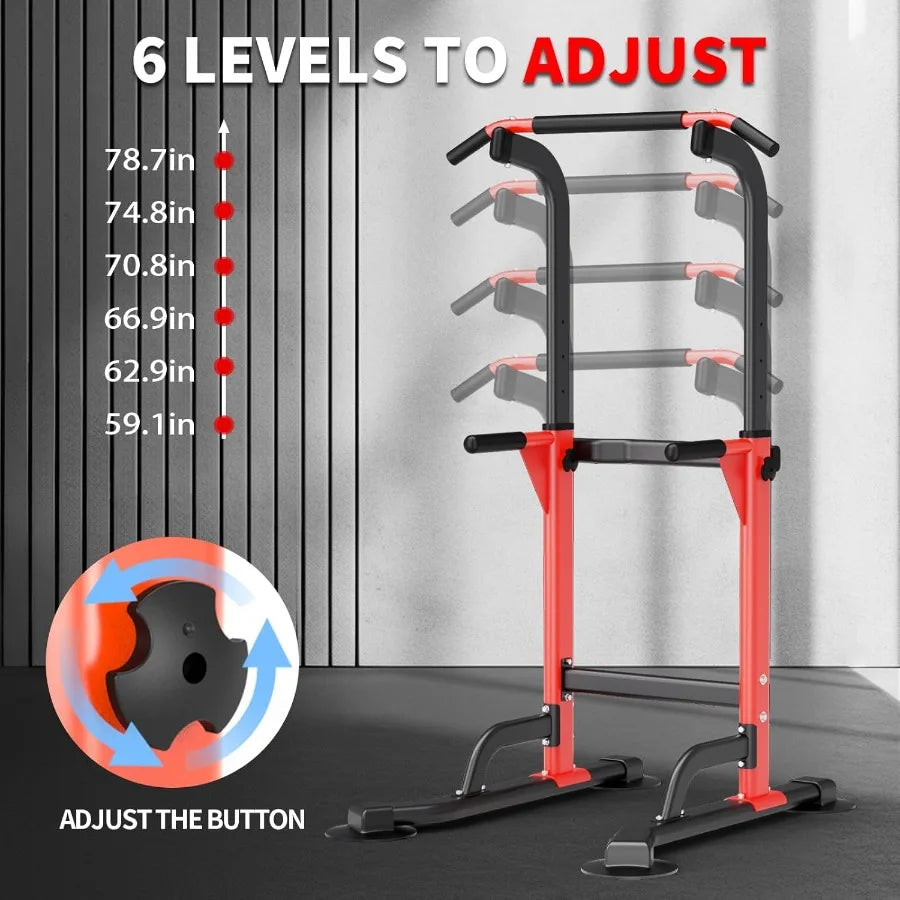 Dip Station - Home Gym Strength Training Pull-Ups Dip-Ups 330Lbs