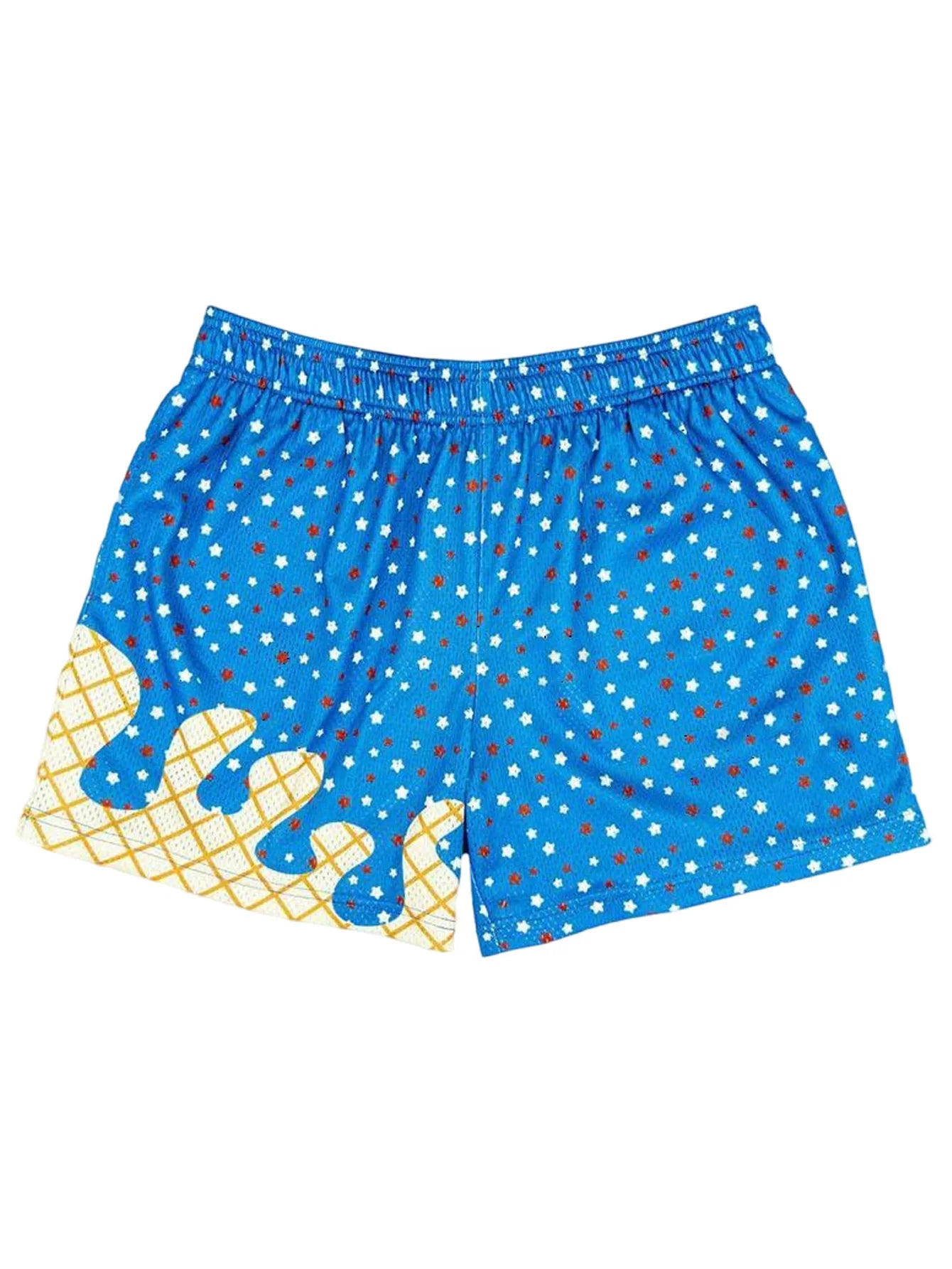 Men Ice Cream Printing Shorts Inseam Mesh Graphic Shorts Casual Workout Cool Shorts Gym Basketball Running Short