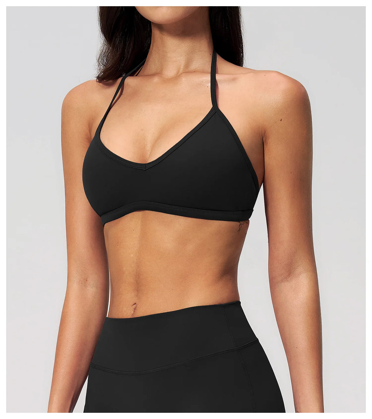 Sporty Woman Top New Brushed Yoga Wear For Women Halter Neck Bra Shockproof Quick-dry Summer Women Underwear Gym Clothes Woman