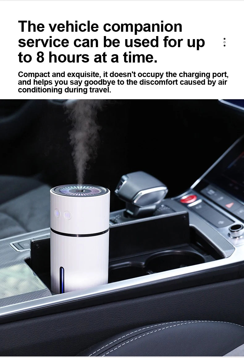 260ML Wireless Air Humidifier USB Aromatherapy Diffuser 1000mAh Rechargeable Battery Ultrasonic Cool Mist Maker Quiet Fogger