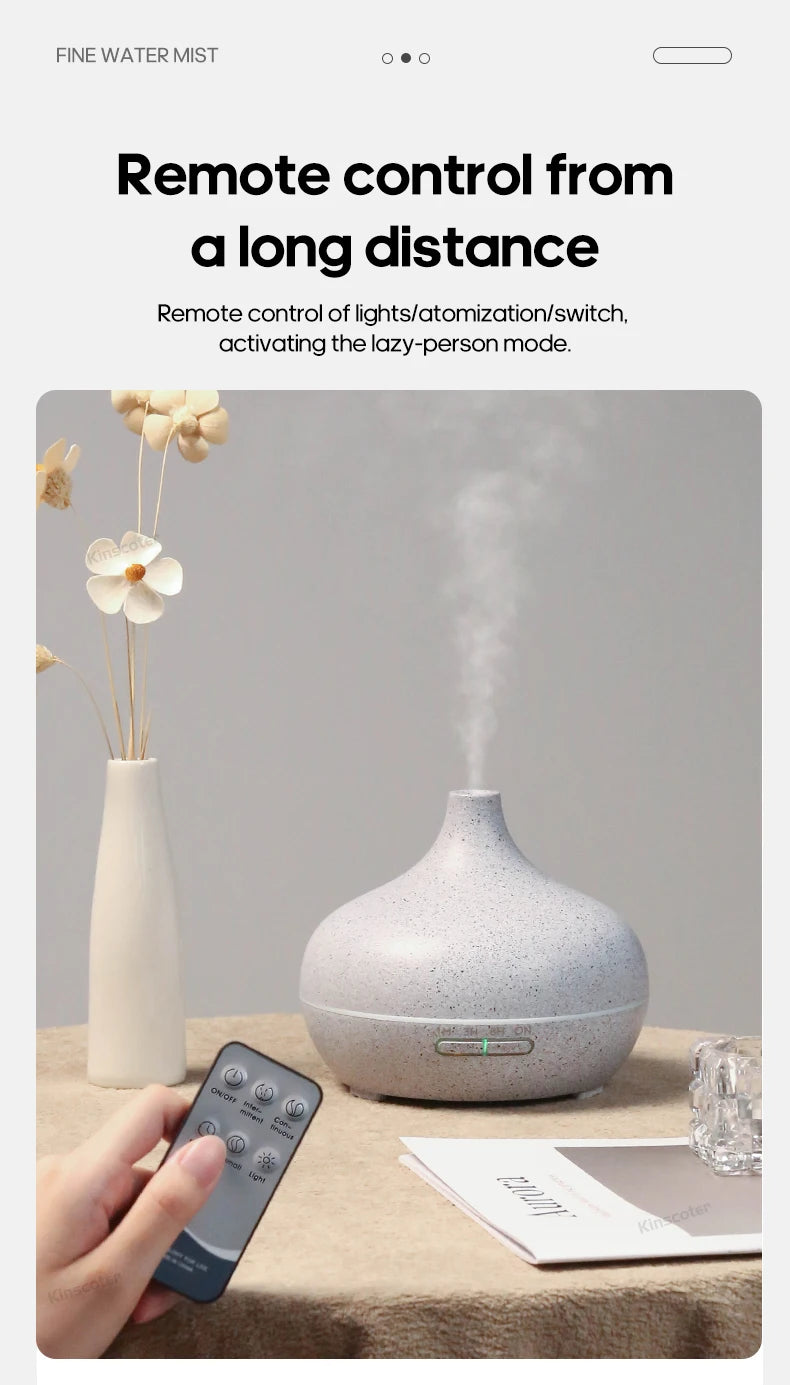Wood Grain Aromatherapy Diffuser USB Humidifier Desktop Air Purifier Aroma Cool Mist Difusor/Essential Oil Set