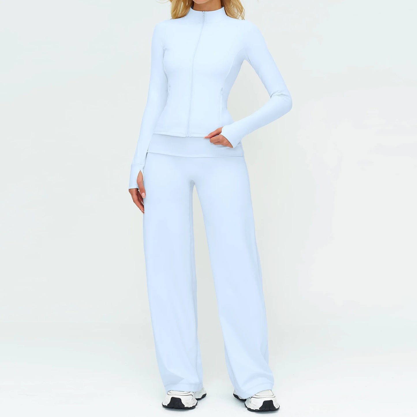 2/3PCS Yoga Set Women Tracksuit Workout Sportswear Gym Clothing Fitness Long Sleeve High Waist Leggings Sports Suit Yoga Outfits