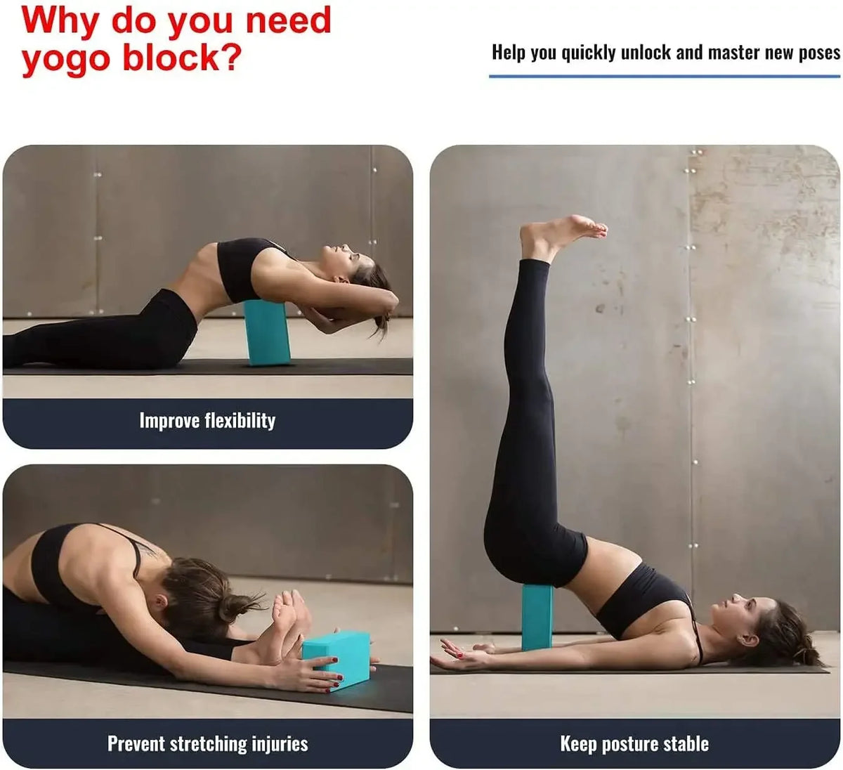 2/1PCS EVA Gym Blocks Foam Brick Training Exercise Fitness Equipment Dance Yoga Auxiliary Tool Stretching Body Shaping