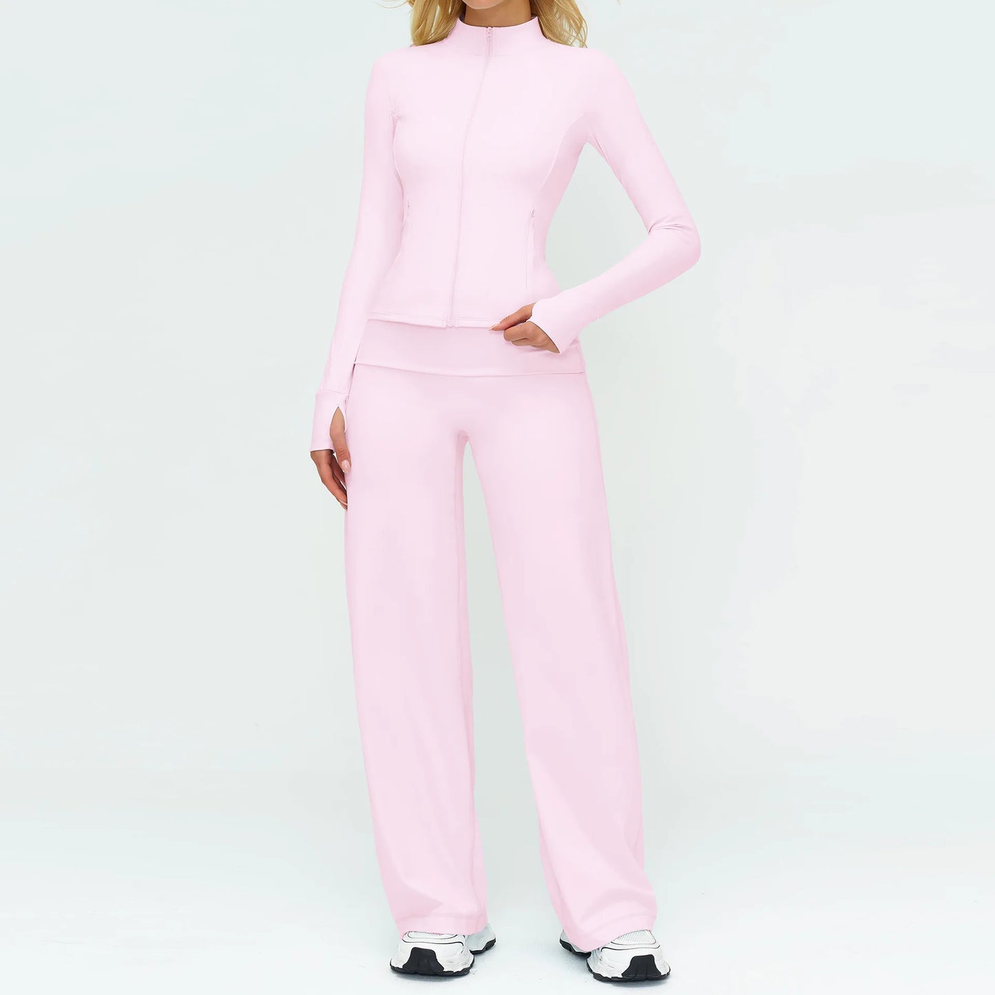 2/3PCS Yoga Set Women Tracksuit Workout Sportswear Gym Clothing Fitness Long Sleeve High Waist Leggings Sports Suit Yoga Outfits
