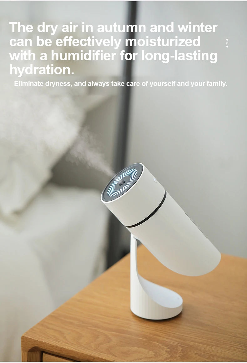 260ML Wireless Air Humidifier USB Aromatherapy Diffuser 1000mAh Rechargeable Battery Ultrasonic Cool Mist Maker Quiet Fogger