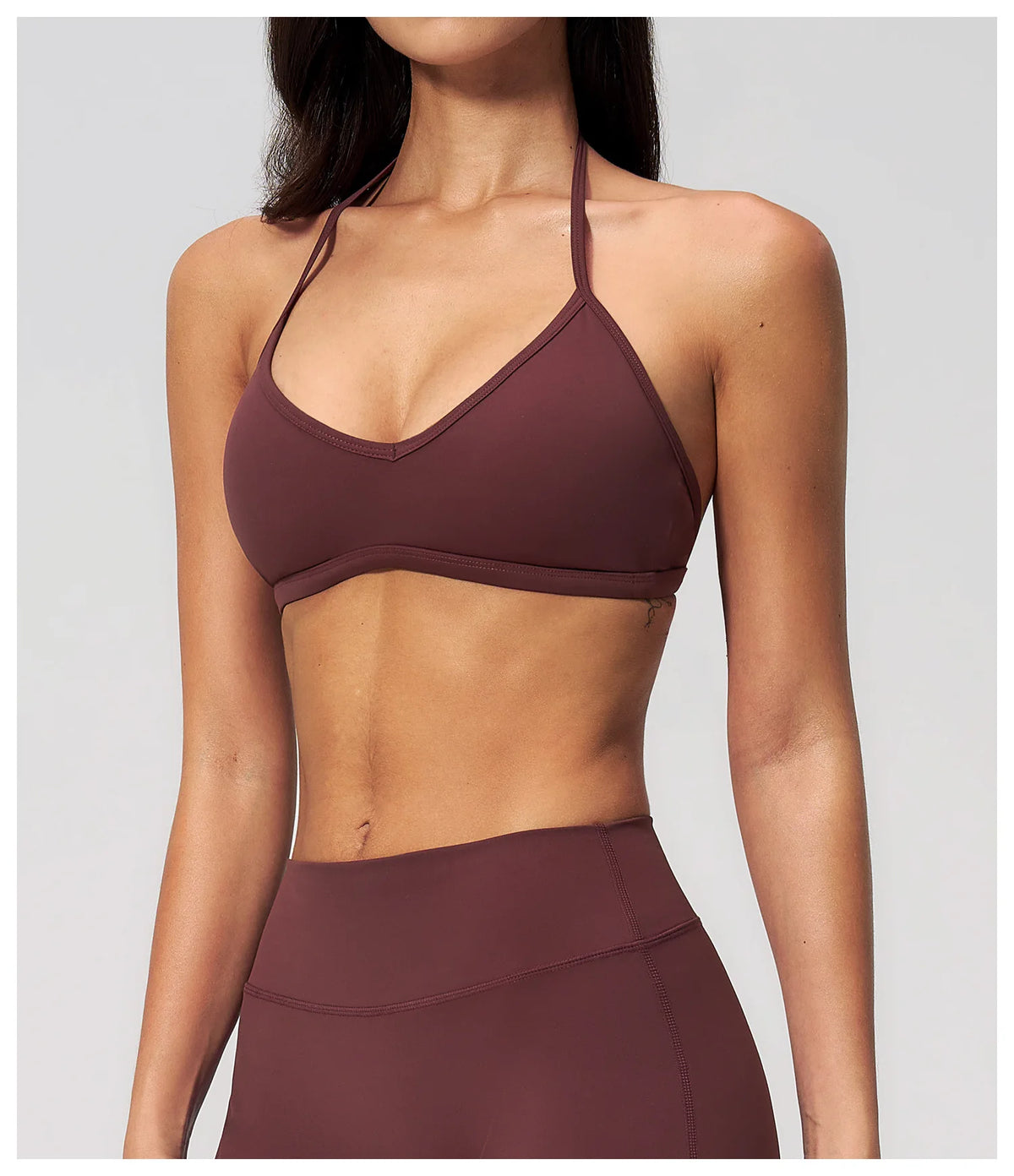 Sporty Woman Top New Brushed Yoga Wear For Women Halter Neck Bra Shockproof Quick-dry Summer Women Underwear Gym Clothes Woman