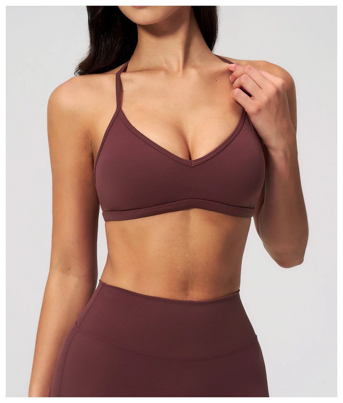 Sporty Woman Top New Brushed Yoga Wear For Women Halter Neck Bra Shockproof Quick-dry Summer Women Underwear Gym Clothes Woman