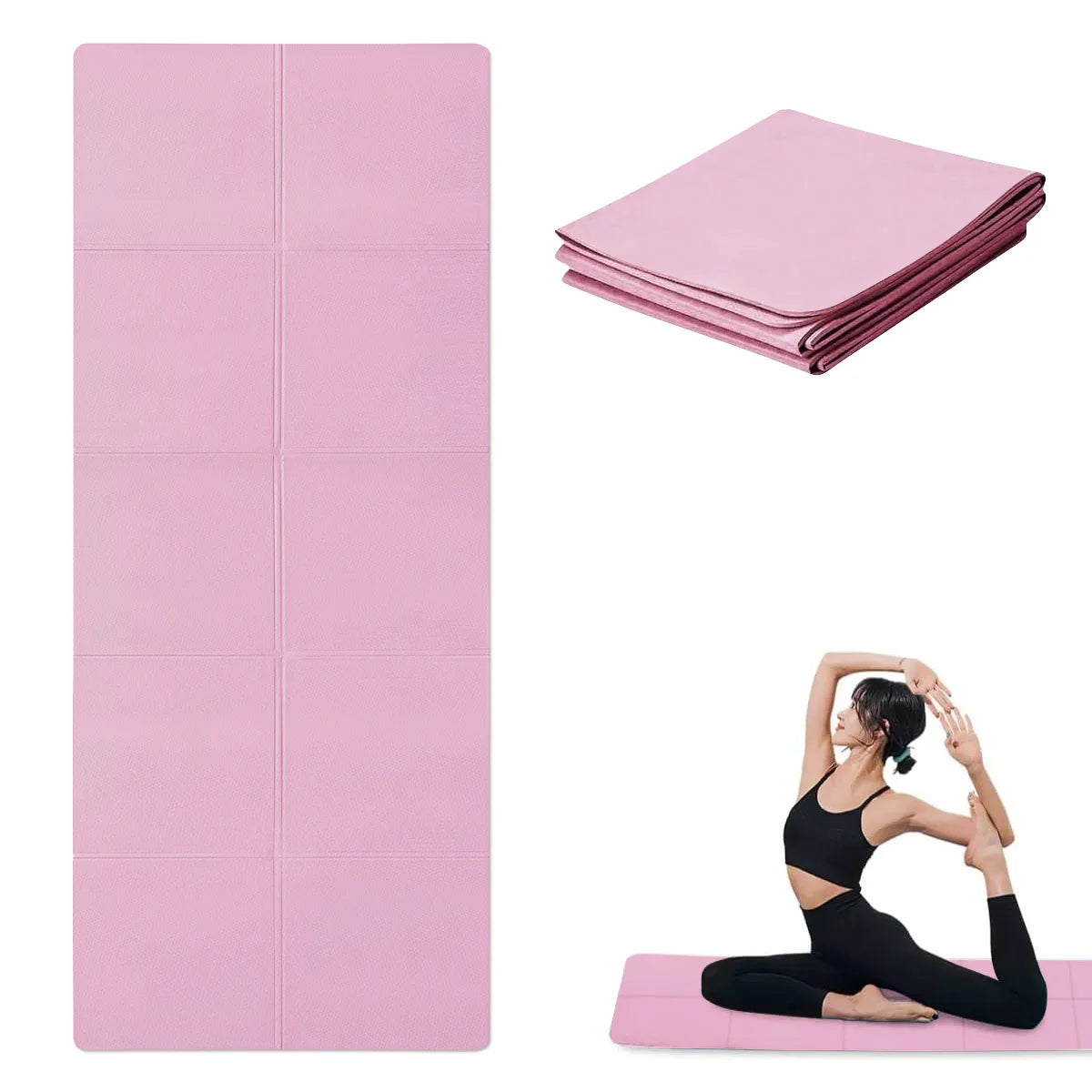 Yoga Mat Pilates Fitness Mat 3/4/6mm Thickness Non Slip Yoga Cushion Travel Fitness Exercise Pad for Women Home Gym Floor Workout