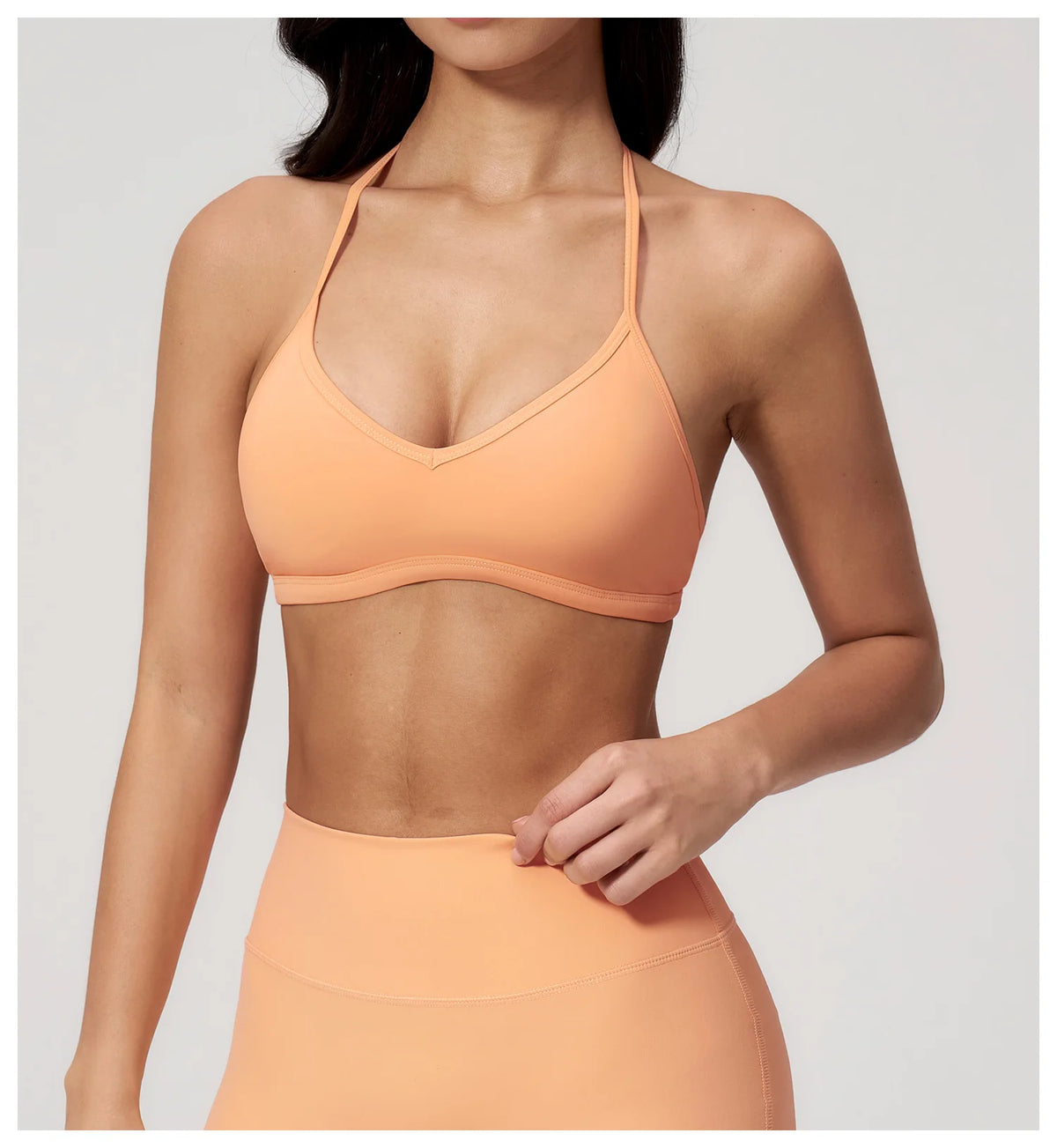 Sporty Woman Top New Brushed Yoga Wear For Women Halter Neck Bra Shockproof Quick-dry Summer Women Underwear Gym Clothes Woman