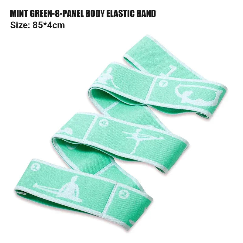 Multi-Section Elastic Yoga Resistance Bands Adult Child Dance Training Gym  Pilates Exercise Pull Strap Belt Fitness Sport