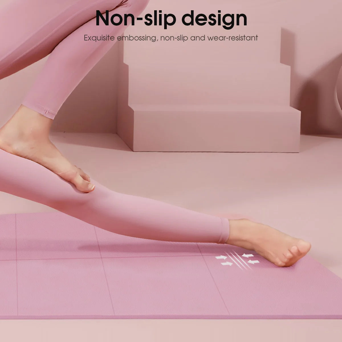 Yoga Mat Pilates Fitness Mat 3/4/6mm Thickness Non Slip Yoga Cushion Travel Fitness Exercise Pad for Women Home Gym Floor Workout