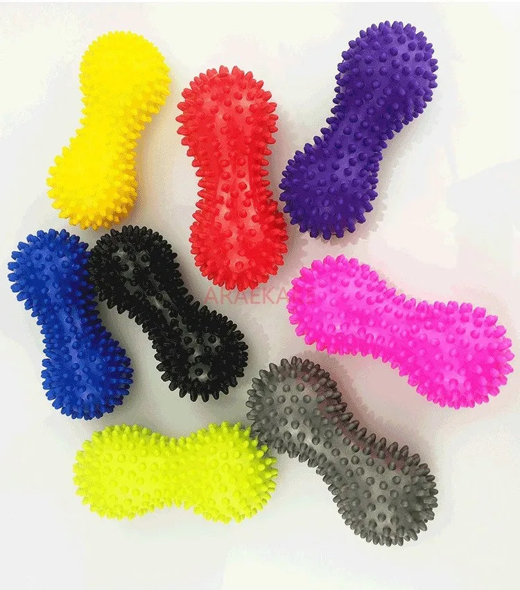 1PCS Peanut Shape Massage Yoga Sport Fitness Fascia Ball Durable Stress Relief Body Hand Foot Massager