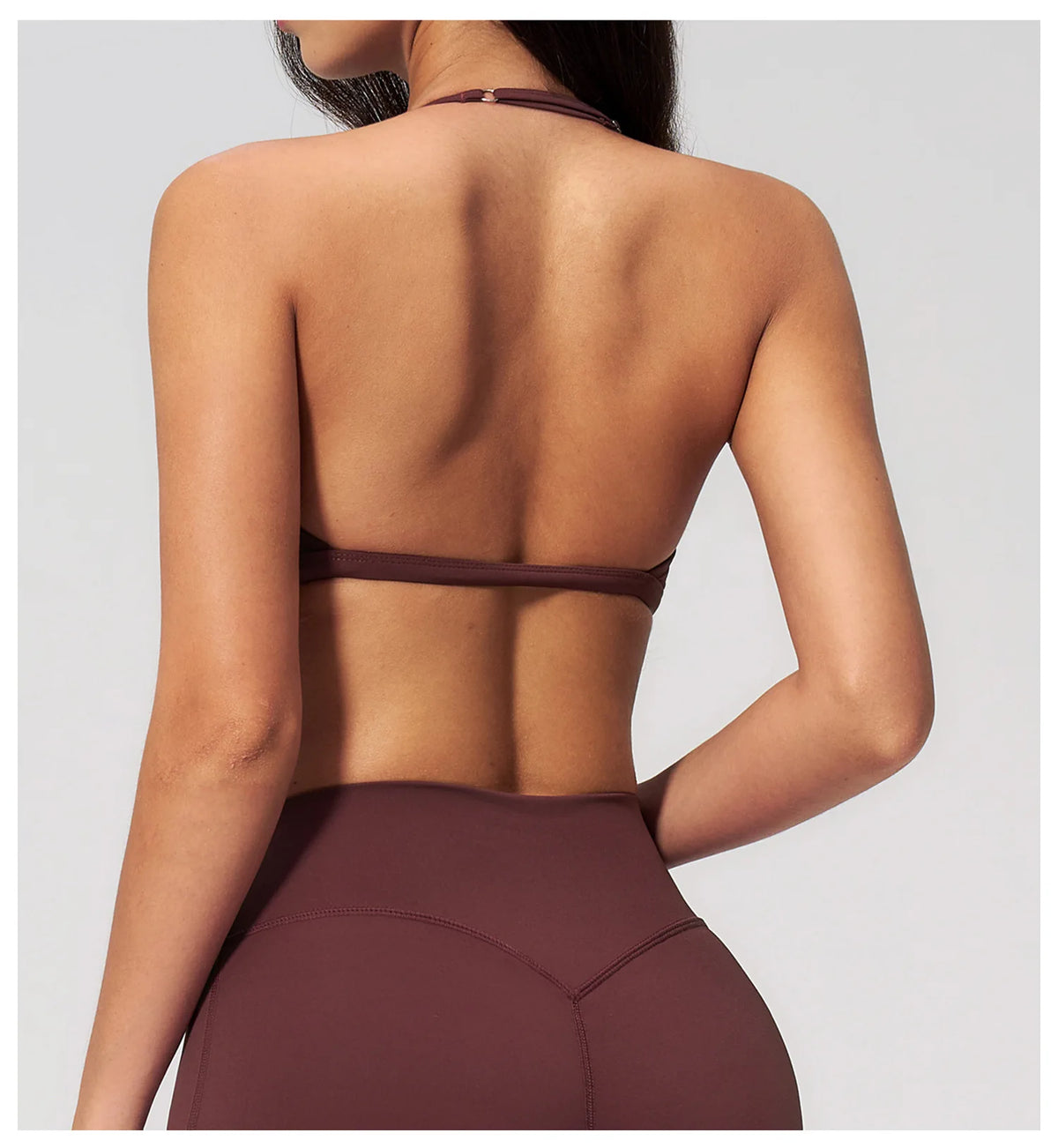 Sporty Woman Top New Brushed Yoga Wear For Women Halter Neck Bra Shockproof Quick-dry Summer Women Underwear Gym Clothes Woman