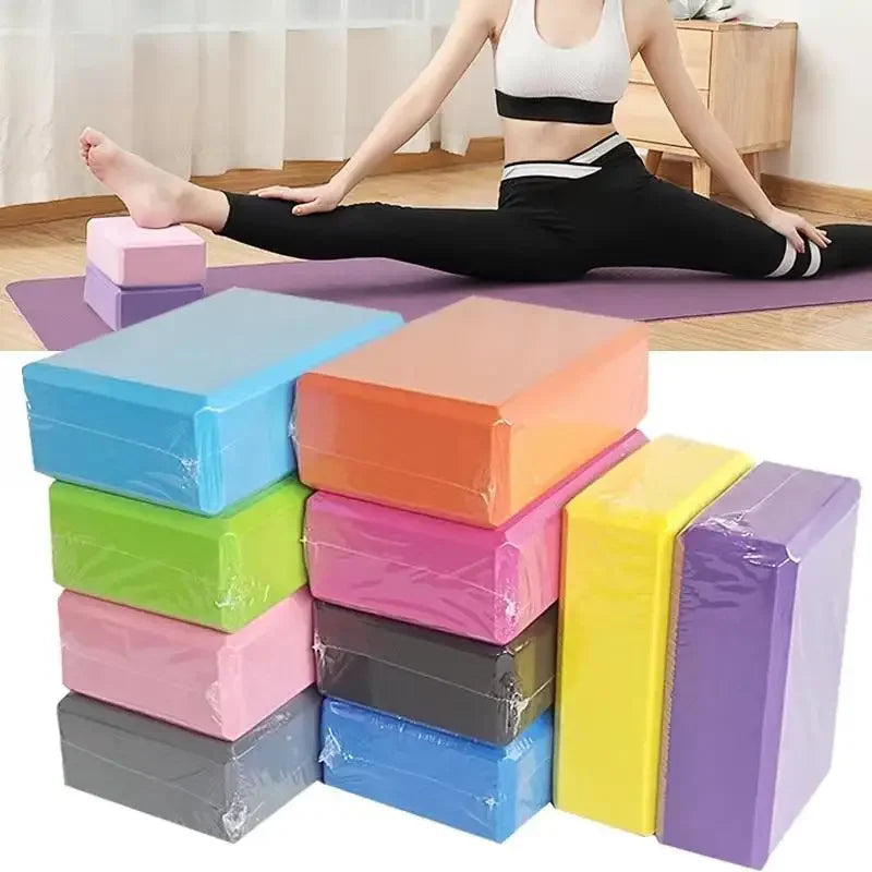 2/1PCS EVA Gym Blocks Foam Brick Training Exercise Fitness Equipment Dance Yoga Auxiliary Tool Stretching Body Shaping
