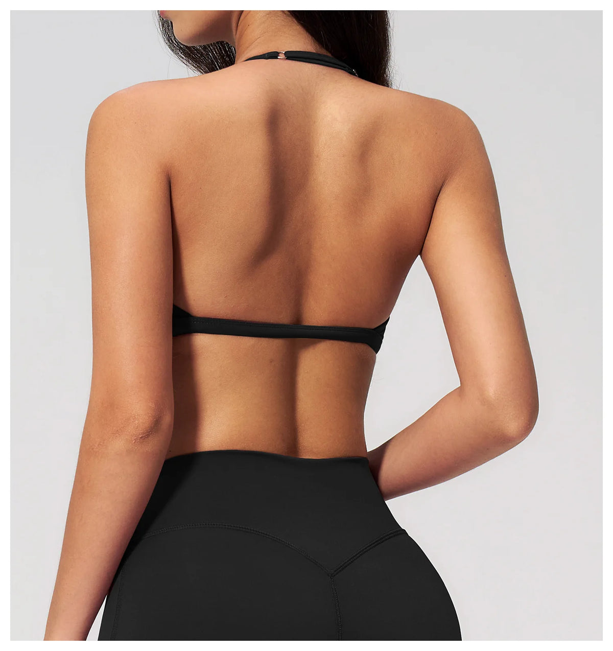 Sporty Woman Top New Brushed Yoga Wear For Women Halter Neck Bra Shockproof Quick-dry Summer Women Underwear Gym Clothes Woman