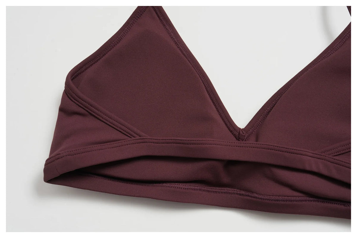 Sporty Woman Top New Brushed Yoga Wear For Women Halter Neck Bra Shockproof Quick-dry Summer Women Underwear Gym Clothes Woman