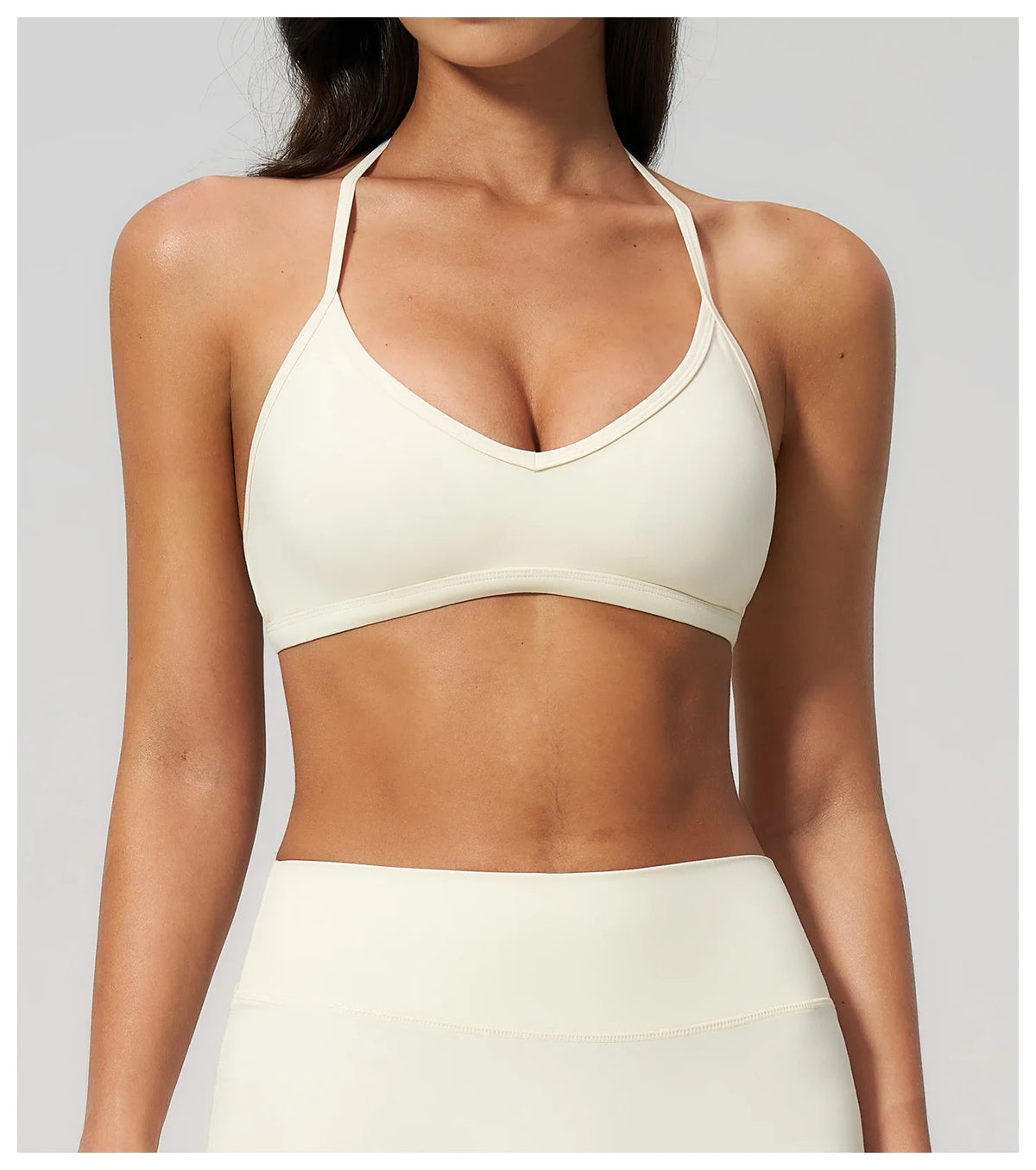 Sporty Woman Top New Brushed Yoga Wear For Women Halter Neck Bra Shockproof Quick-dry Summer Women Underwear Gym Clothes Woman