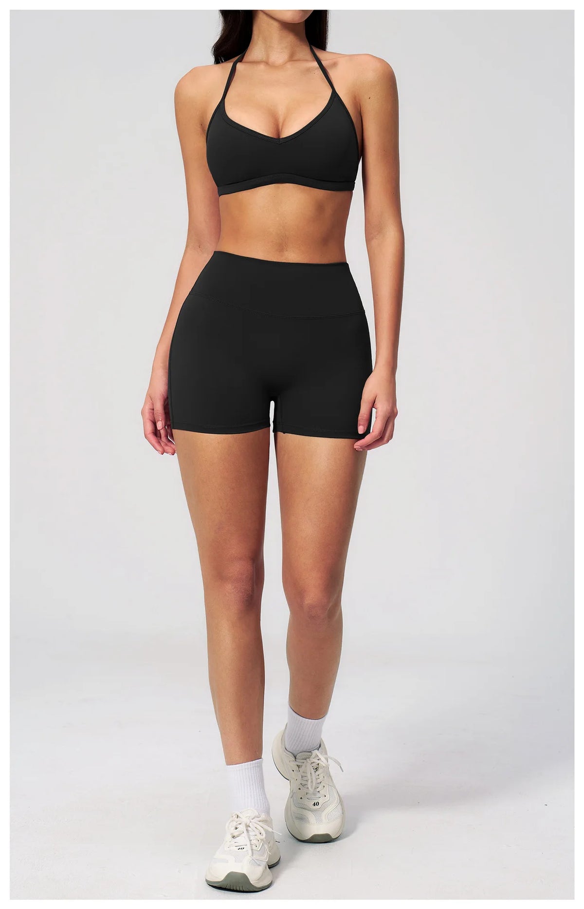 Sporty Woman Top New Brushed Yoga Wear For Women Halter Neck Bra Shockproof Quick-dry Summer Women Underwear Gym Clothes Woman