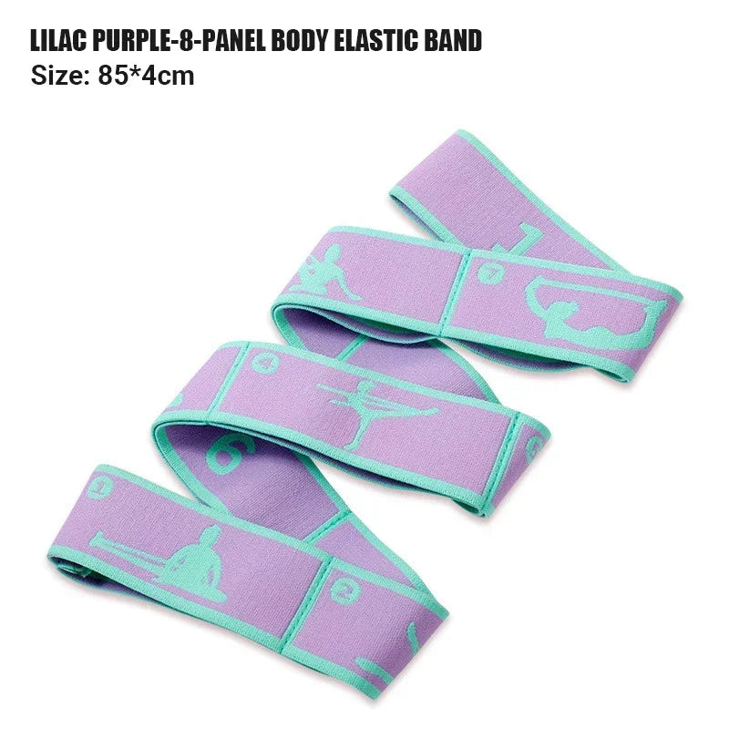 Multi-Section Elastic Yoga Resistance Bands Adult Child Dance Training Gym  Pilates Exercise Pull Strap Belt Fitness Sport