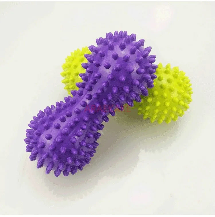 1PCS Peanut Shape Massage Yoga Sport Fitness Fascia Ball Durable Stress Relief Body Hand Foot Massager